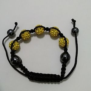 3/$50💎 Austrian Chrystal and Hematite Shamballa Bracelet